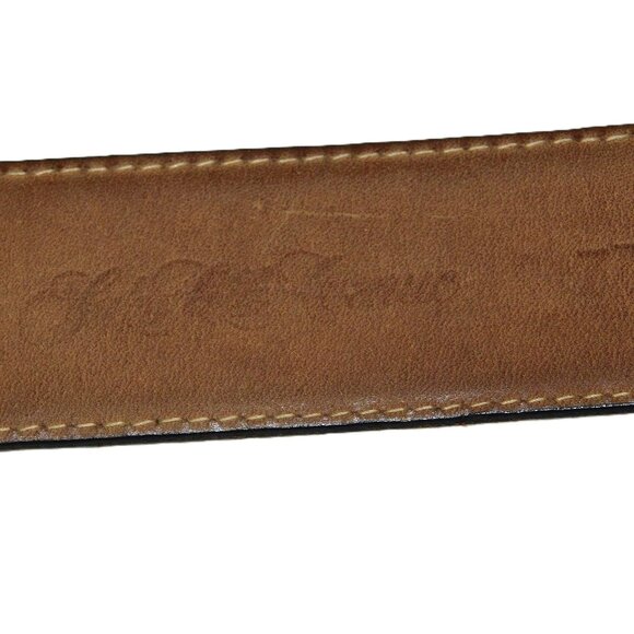 Saks Fifth Avenue Ostrich Grain Leather Belt main image 4